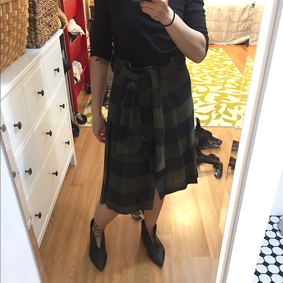 Zara shirt tie waist skirt - Picture 3 of 14